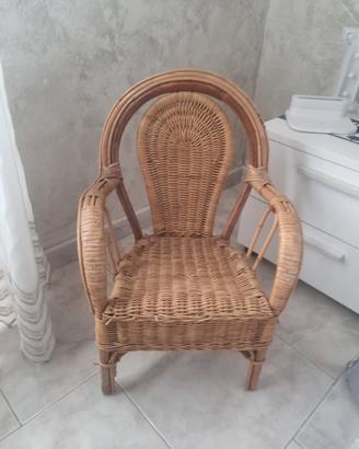 sediolina in vimini