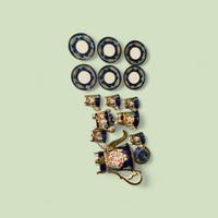 servizio da caffè in porcellana di Capodimonte