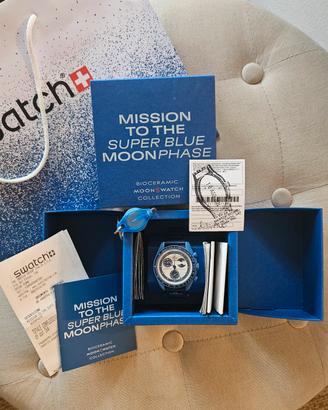 Omega x Swatch Super Blue Moonphase