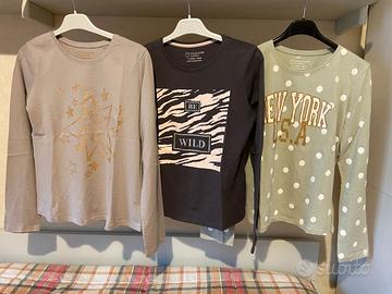 Magliette a manica lunga per ragazza anni 11/12