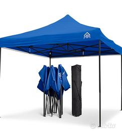 gazebo 3x3 m colore blu