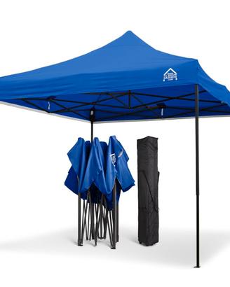 gazebo 3x3 m colore blu
