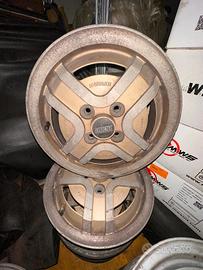 Set 4 Cerchi FIAT RITMO targa oro R13 foratura 498