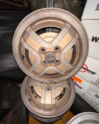 Set 4 Cerchi FIAT RITMO targa oro R13 foratura 498