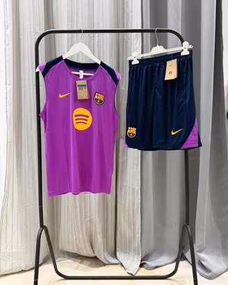 Completo Barça Nike Viola e Blu Navy