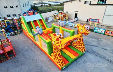 Multiattività Gonfiabile Scivolo con ostacoli
