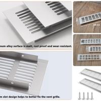 Griglie porte areazione ventilazione aria 300x80mm