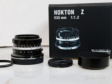 Voigtlander 35mm f/1.2  (Nikon Z DX) Pari al Nuovo