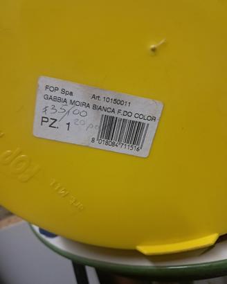 gabbia per uccelli fop nuova mod.moira bianca