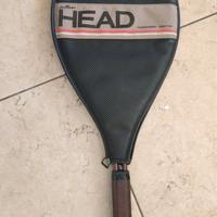 Racchetta da tennis Head anni 80-90 con fodero