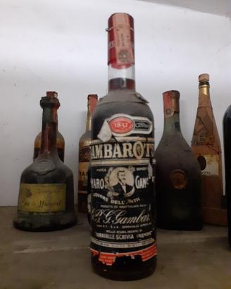 Bottiglia Vintage Amaro Gamba Ambarotto 1842
