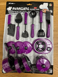 Accessori cucina giocattolo viola