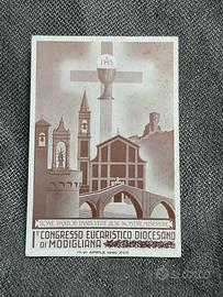 Rara cartolina I Congr Eucaristico Modigliana 1940