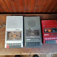 REGISTRATORE CASSETTE PORTATILE VINTAGE