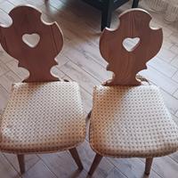 Tavola in pino ,giro panca e sedie