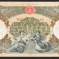Banconota lire 5000 del 23.04.1948