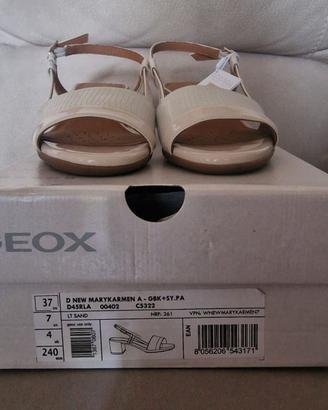 Sandali estivi GEOX in pelle colore sabbia/beige n