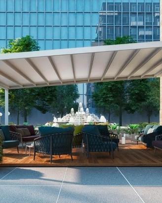 Pergola addossata Idea Italy modello I-Cover