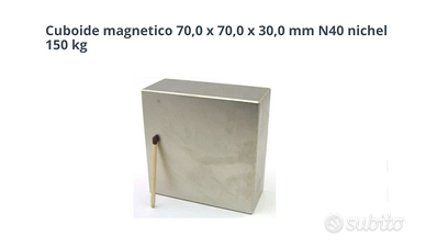Cuboidi magnetici forza di attrazione 150kg