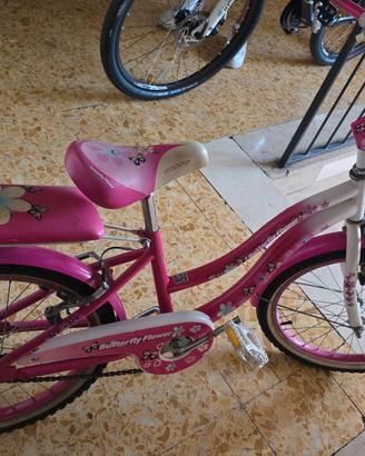 Bici bambina butterfly flower 20"
