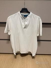Polo bianca uomo Cotton & Silk taglia L