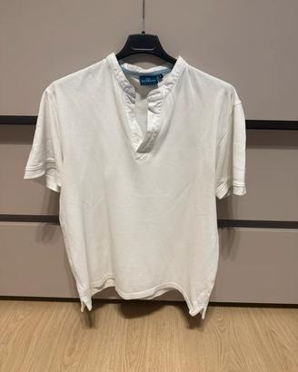Polo bianca uomo Cotton & Silk taglia L