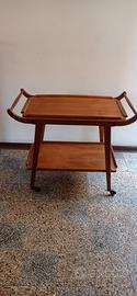 carrello in noce vintage 