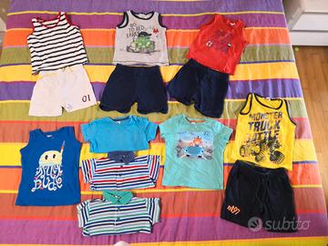 Lotto abbigliamento estivo bambino 2 anni 92 cm