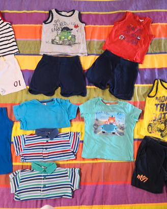 Lotto abbigliamento estivo bambino 2 anni 92 cm