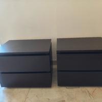 Coppia di Comodini Moderni - 2 Cassetti
