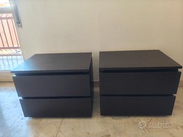Coppia di Comodini Moderni - 2 Cassetti