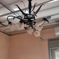lampadario in ferro battuto 