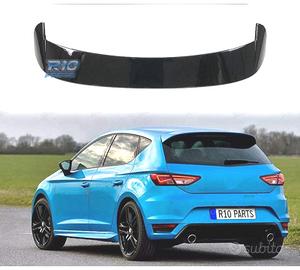 SPOILER ALETTONE SEAT LEON MK3 5P 13-20 NERO LUCID