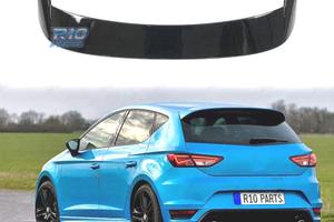 SPOILER ALETTONE SEAT LEON MK3 5P 13-20 NERO LUCID