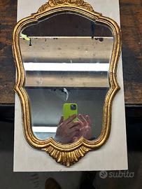 Specchio decorato vintage