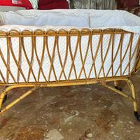 Cesta/lettino neonati in vimini