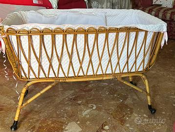 Cesta/lettino neonati in vimini