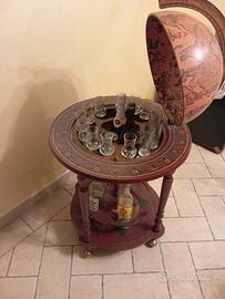 mappamondo porta liquori/bicchieri 