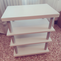 Tavolino hifi 4 ripiani bianco MASSIMO RIBASSO