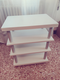 Tavolino hifi 4 ripiani bianco MASSIMO RIBASSO