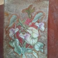 portacaramelle/ svuotatasche decoupage in vetro