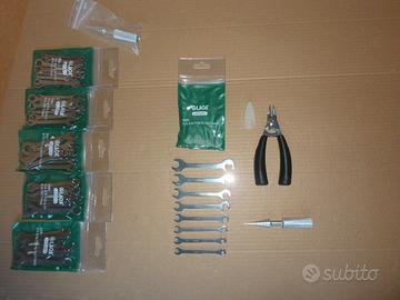 Chiavi inox + tronchese + estrattore cuscinetti RC