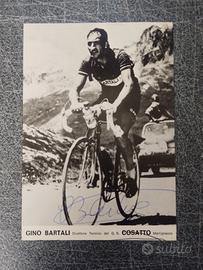 Cartolina autografa Gino Bartali Cosatto