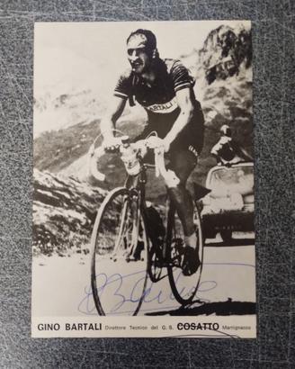 Cartolina autografa Gino Bartali Cosatto