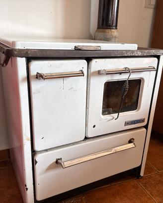 Stufa a legna vintage anni 80 FUNZIONANTE