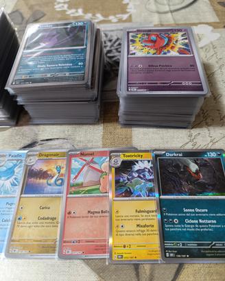 lotto carte Pokémon holo e reverse 