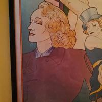 Quadro con Marlene Dietrich.