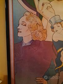 Quadro con Marlene Dietrich.