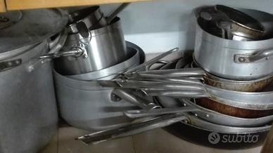 padelle, pentole acciaio 