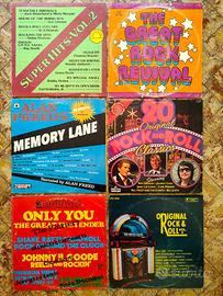 Lotto 6 LP Compilation Rock & Roll Anni '50 '60